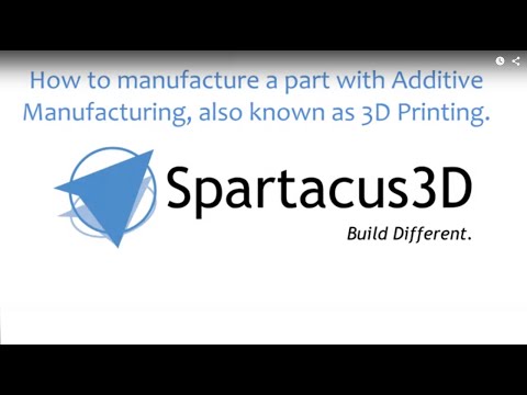 Preview image for the video "Spartacus3D Additive Manufacturing How To".