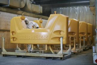 excavator counterweights production